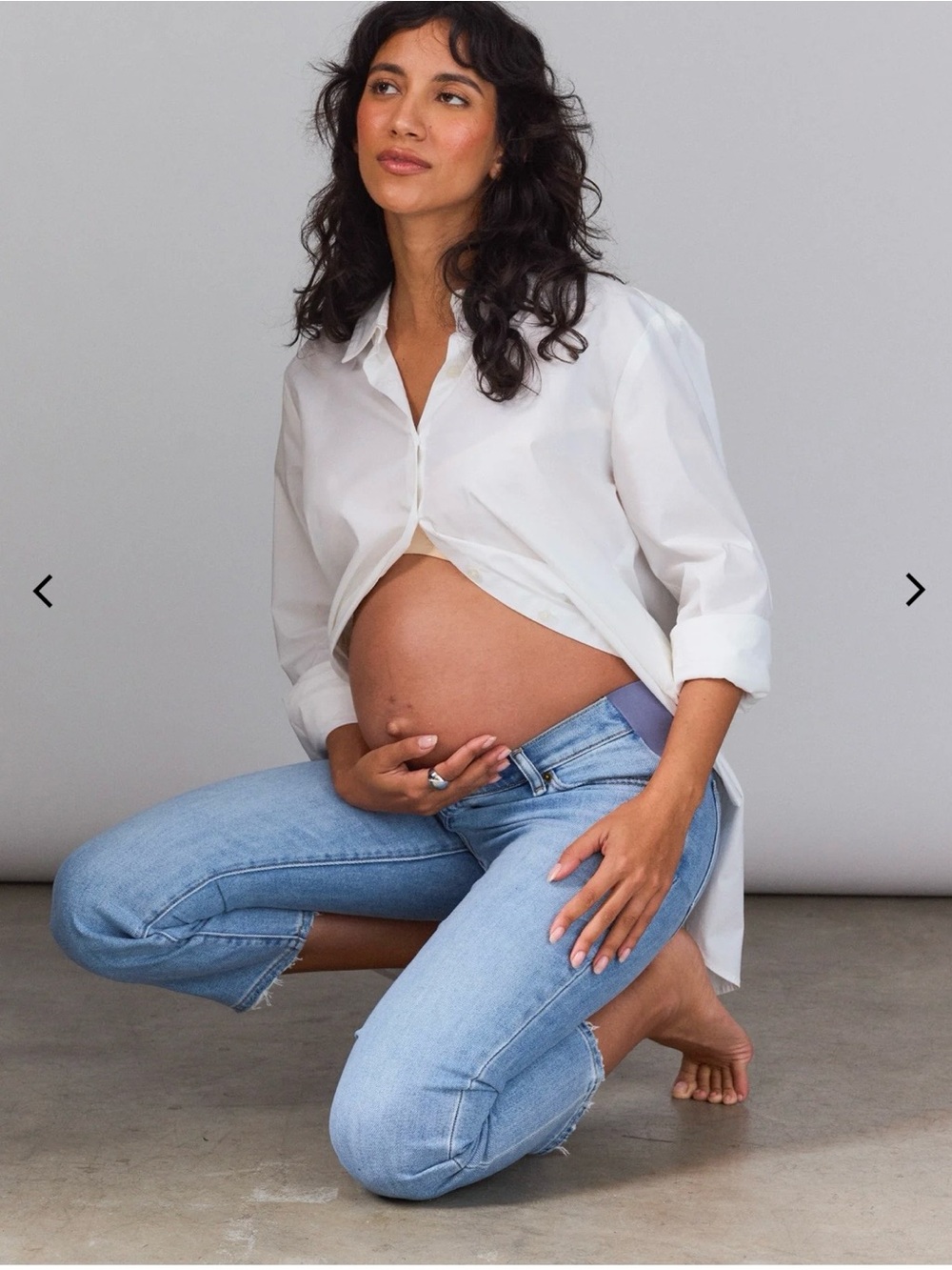 Hatch The Crop Maternity Jean Light Wash Size 29